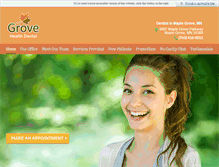 Tablet Screenshot of grovehealthdental.com